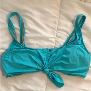 Light blue bathing suit top